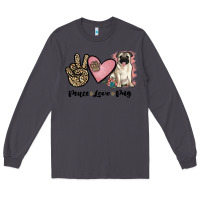 Smoke peace love pug Long Sleeve Tee - JahusDesignShop
