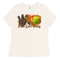 Bone peace love tennis Ladies Tee - RacoonDesign