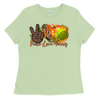 Matcha peace love tennis Ladies Tee - RacoonDesign
