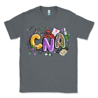 Charcoal Heather cna mardi gras Classic Tee - MaliasSmallBusiness