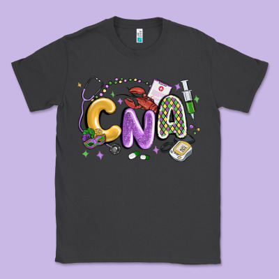 Cna Mardi Gras Classic Tee Designed By Maliassmallbusiness