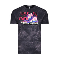 Cloud Black walk by faith Vintage Tee - MaliasSmallBusiness