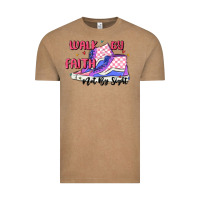 Vintage Coffee walk by faith Vintage Tee - MaliasSmallBusiness