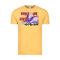 Vintage Mustard walk by faith Vintage Tee - MaliasSmallBusiness
