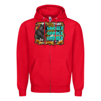 Red gobble gobble gobble Zipper Hoodie - RanaPortraitStore