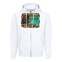 White gobble gobble gobble Zipper Hoodie - RanaPortraitStore