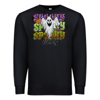 Black spooky spooky spooky vibes Premium Sweatshirt - CowGirlArtShop