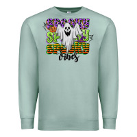Seafoam spooky spooky spooky vibes Premium Sweatshirt - CowGirlArtShop