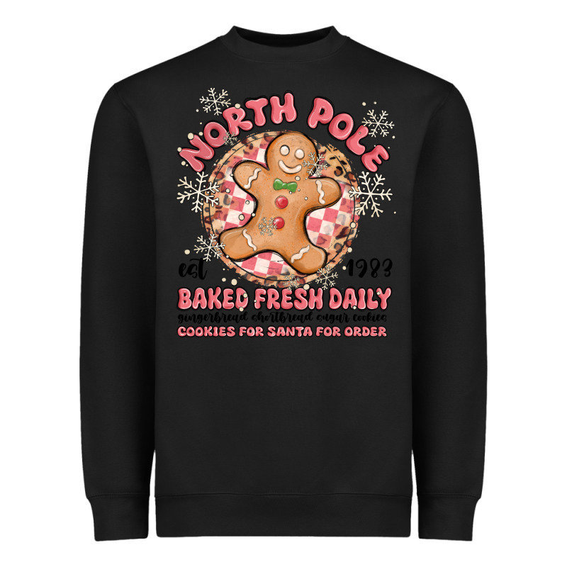 North Pole Baked Fresh Daily Heavyweight Sweatshirt by MaliasSmallBusiness | Teevron