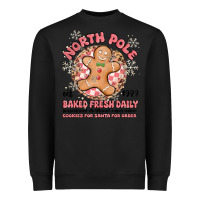 Black north pole baked fresh daily Heavyweight Sweatshirt - MaliasSmallBusiness