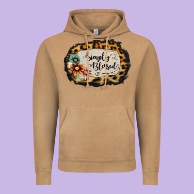 Simply Blessed Vintage Hoodie Designed By Jasminsmagicworld