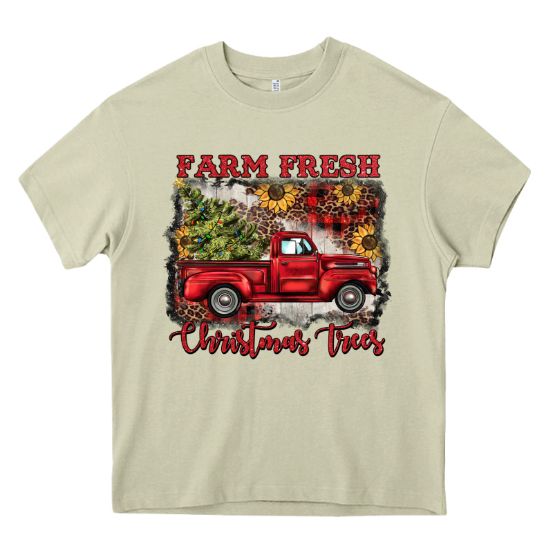 Farm Fresh Christmas Trees Heavy Core Tee by BarkalooDesign | Teevron