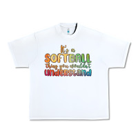 White it s a softball thing you wouldn t understand Urban Heavy Tee - MaliasSmallBusiness