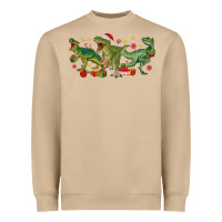 Mushroom christmas dinosaurs Heavyweight Sweatshirt - MaliasSmallBusiness