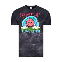 Cloud Black your anxiety is a lying bitch Vintage Tee - MaliasSmallBusiness