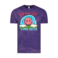 Cloud Purple your anxiety is a lying bitch Vintage Tee - MaliasSmallBusiness