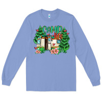 Colony Blue camp life Long Sleeve Tee - MaliasSmallBusiness
