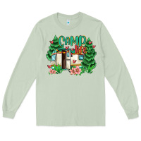 Matcha camp life Long Sleeve Tee - MaliasSmallBusiness