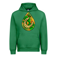 Emerald st.patrick's teardrop earrings Urban Hoodie - FaDigitalArtStudio