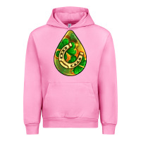 Fuchsia Pink st.patrick's teardrop earrings Urban Hoodie - FaDigitalArtStudio