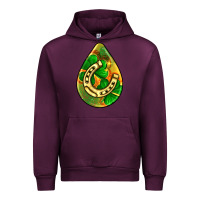 Mauve Wine st.patrick's teardrop earrings Urban Hoodie - FaDigitalArtStudio