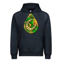 Navy st.patrick's teardrop earrings Urban Hoodie - FaDigitalArtStudio