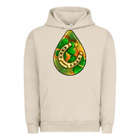 Pigment French Oak st.patrick's teardrop earrings Urban Hoodie - FaDigitalArtStudio