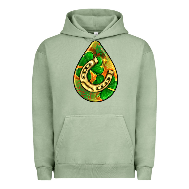 St.patrick's Teardrop Earrings Urban Hoodie by FaDigitalArtStudio | Teevron