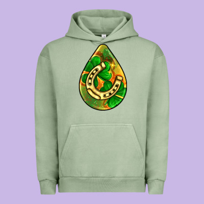 St.patrick's Teardrop Earrings Urban Hoodie Designed By Fadigitalartstudio