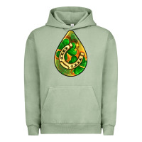 Pigment Oil Green st.patrick's teardrop earrings Urban Hoodie - FaDigitalArtStudio