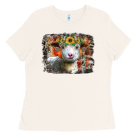 Bone sunflower sheep Ladies Tee - RacoonDesign