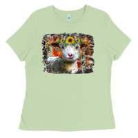 Matcha sunflower sheep Ladies Tee - RacoonDesign