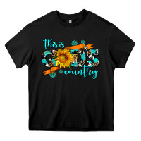Black this is gods country sunflower Heavy Core Tee - AdoDesignShop
