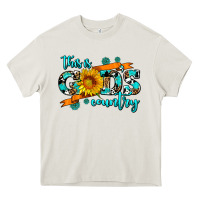 Cream this is gods country sunflower Heavy Core Tee - AdoDesignShop