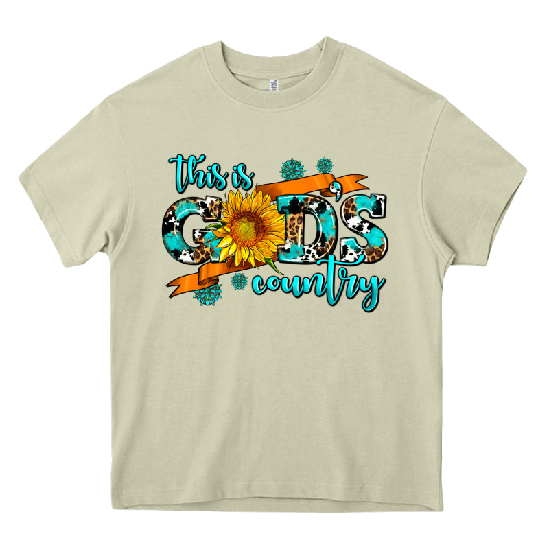 This Is Gods Country Sunflower Heavy Core Tee by AdoDesignShop | Teevron