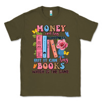 Army Green money can't buy happiness but it can buy books whi Classic Tee - JahusDesignShop