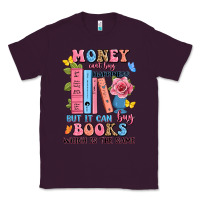 Plum money can't buy happiness but it can buy books whi Classic Tee - JahusDesignShop