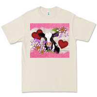 Bone lotus heart cow valentine Premium Tee - AdoDesignShop