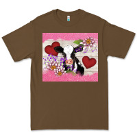 Cacao lotus heart cow valentine Premium Tee - AdoDesignShop