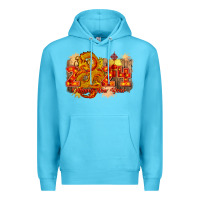 Ocean Blue year of the dragon chinese new year 2024 Premium Hoodie - CowGirlArtShop