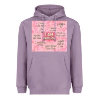 Lavender i am enough with glitter Heavyweight Hoodie - TumblerDesignByShophia