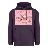 Plum i am enough with glitter Heavyweight Hoodie - TumblerDesignByShophia