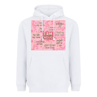 White i am enough with glitter Heavyweight Hoodie - TumblerDesignByShophia