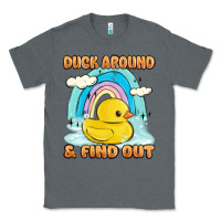Charcoal Heather duck around and find out Classic Tee - MaliasSmallBusiness