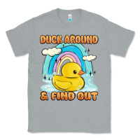 Heather Grey duck around and find out Classic Tee - MaliasSmallBusiness
