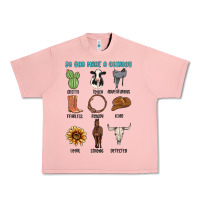 Salmon so god made a cowboy Urban Heavy Tee - MaliasSmallBusiness