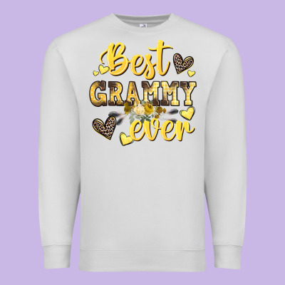 Best Grammy Ever Mother's Day Premium Sweatshirt Designed By Cowgirlartshop