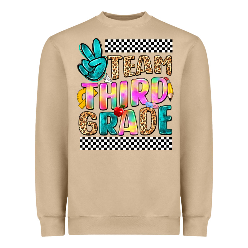 Team Third Grade Heavyweight Sweatshirt by NancyCooperArtShop | Teevron
