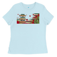 Baby Blue always chingona 16oz libbey cup Ladies Tee - HRA Design Shop