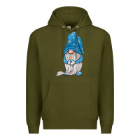 Army Green winter gnome Premium Hoodie - JahusDesignShop